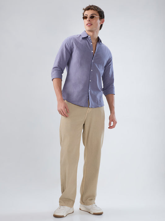 Dusty Lavender Linen Luxe Shirt