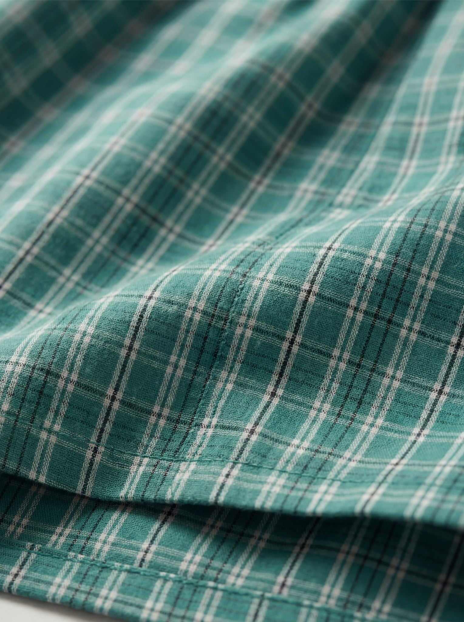 Shamrock Green Checks & Solid Navy Boxers