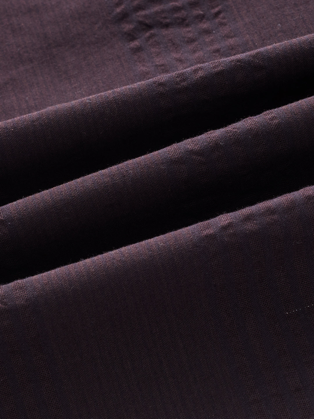 Deep Wine Striped Seersucker Shirt