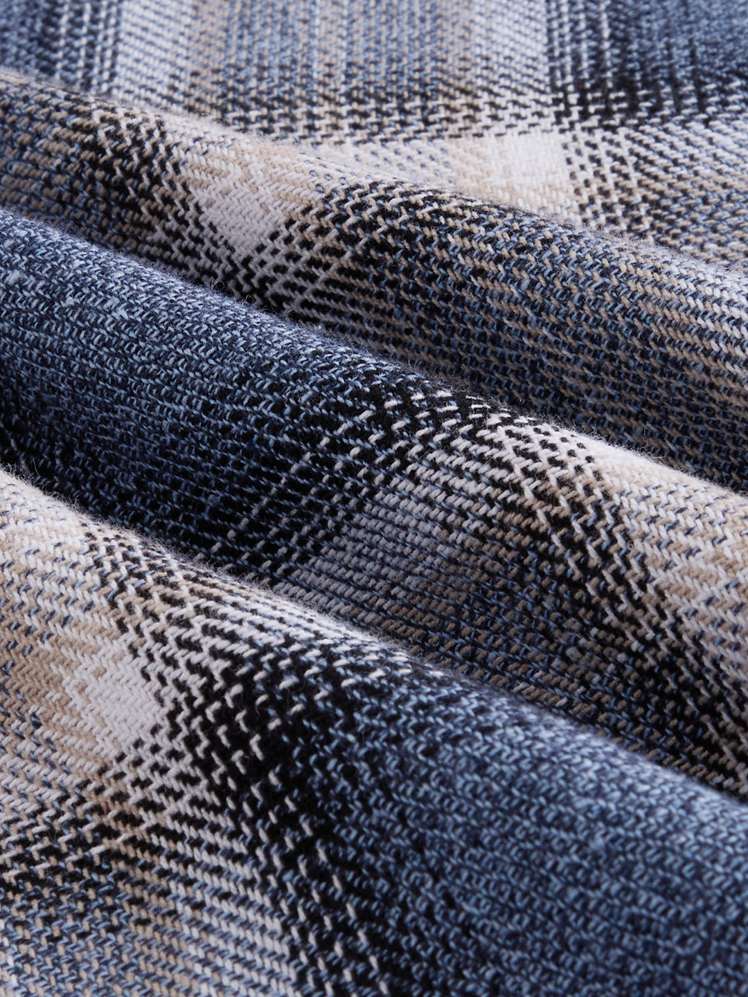 Aegean Blue Checkered Boxy Fit Crop Shirt