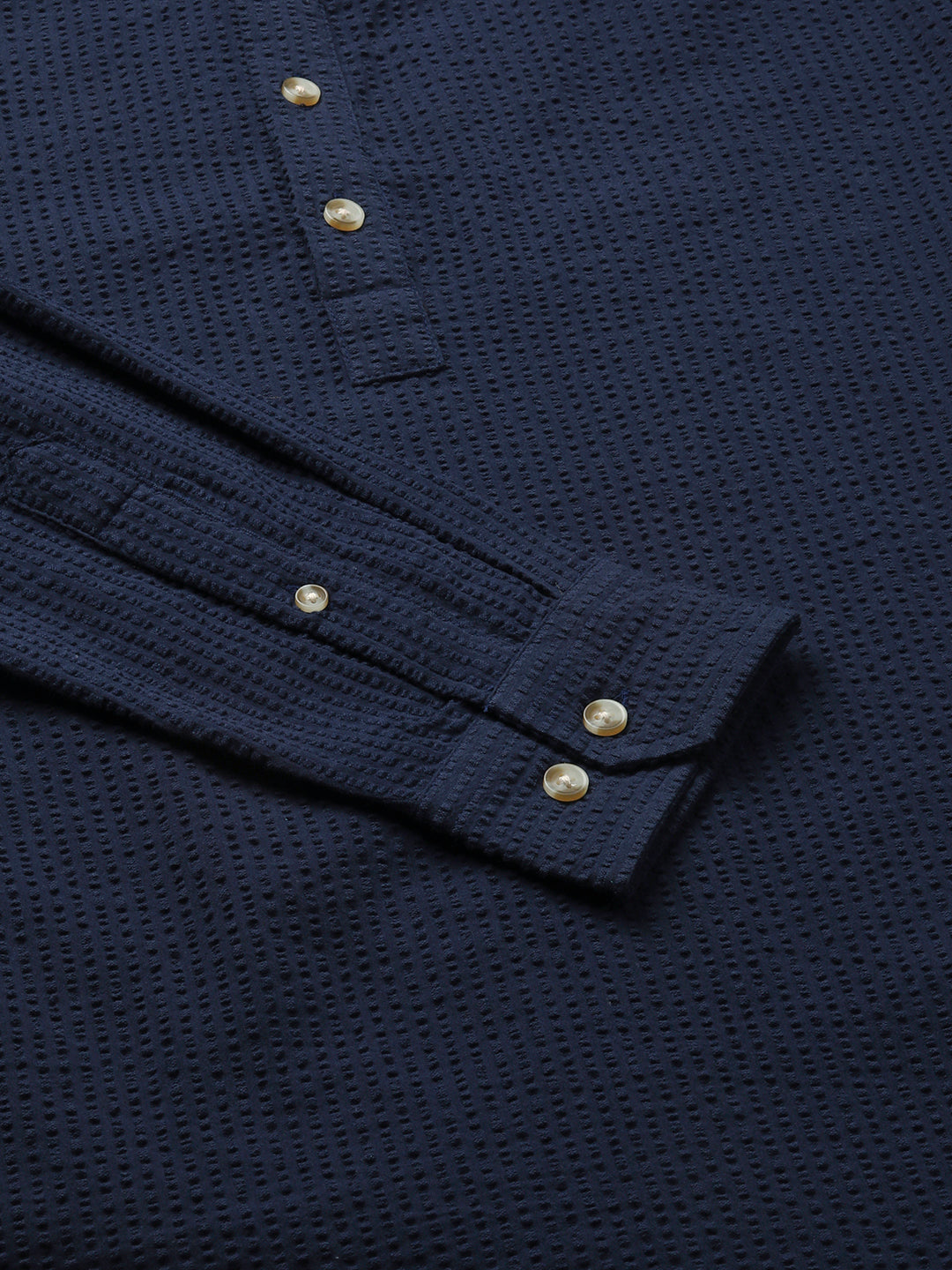 Timeless Navy Seersucker Kurta