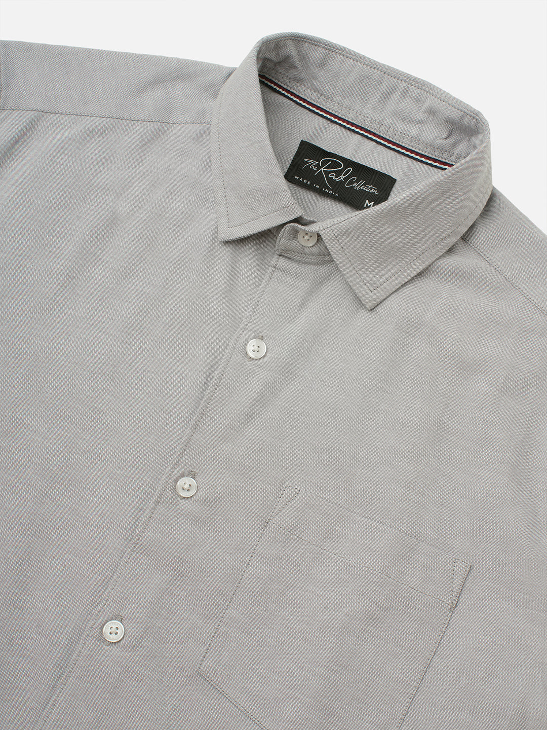 Oyster Grey Slub Shirt