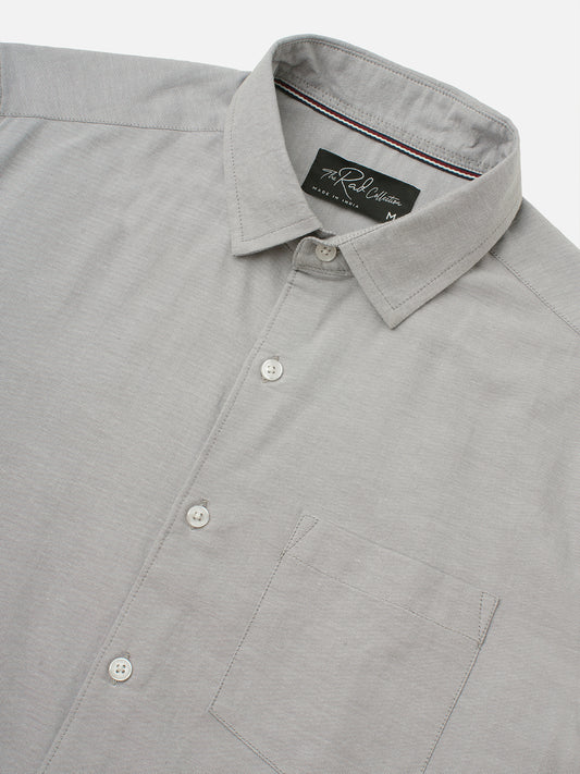 Oyster Grey Slub Shirt