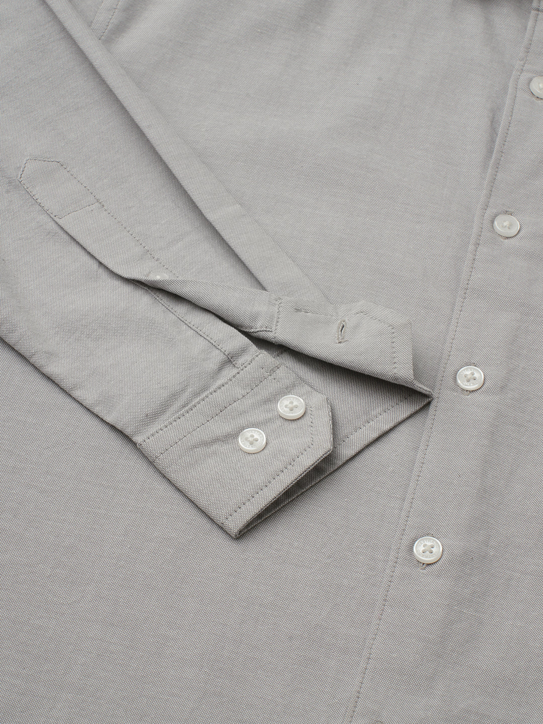 Oyster Grey Slub Shirt