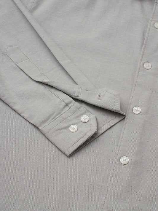 Oyster Grey Slub Shirt