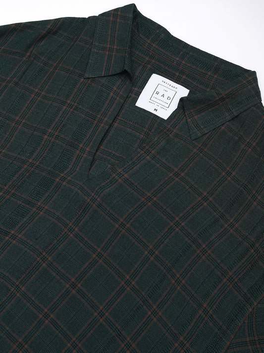 Sacramento Tattersall Checkered Oversized Polo Shirt
