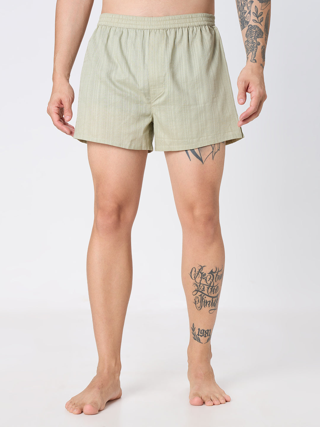 Sky Loop Micro Print & Laurel Green Jacquard Boxers