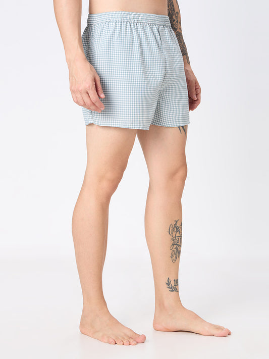 Maroon & Green Checked Boxers