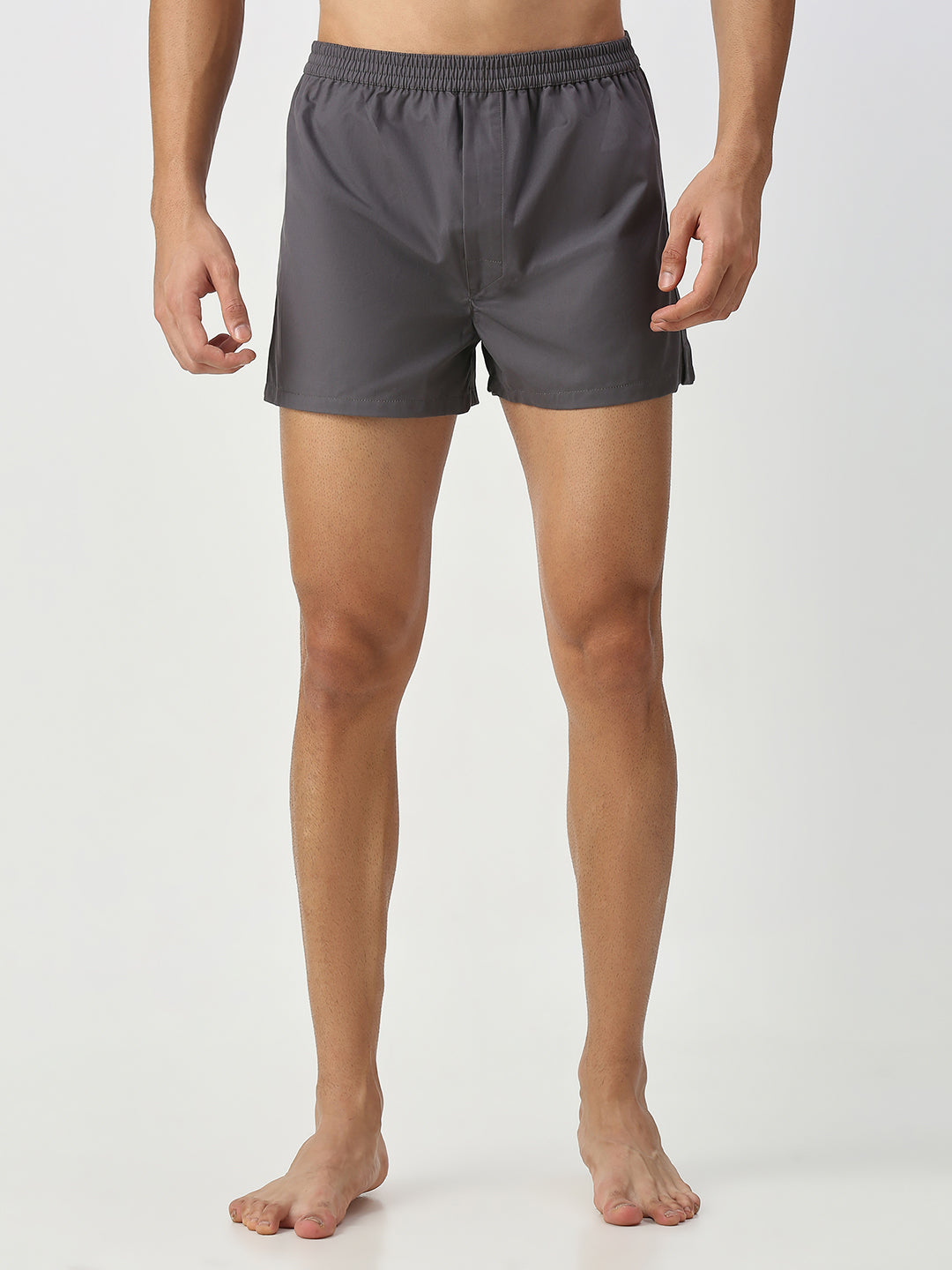Solid Grey & Olive Boxers