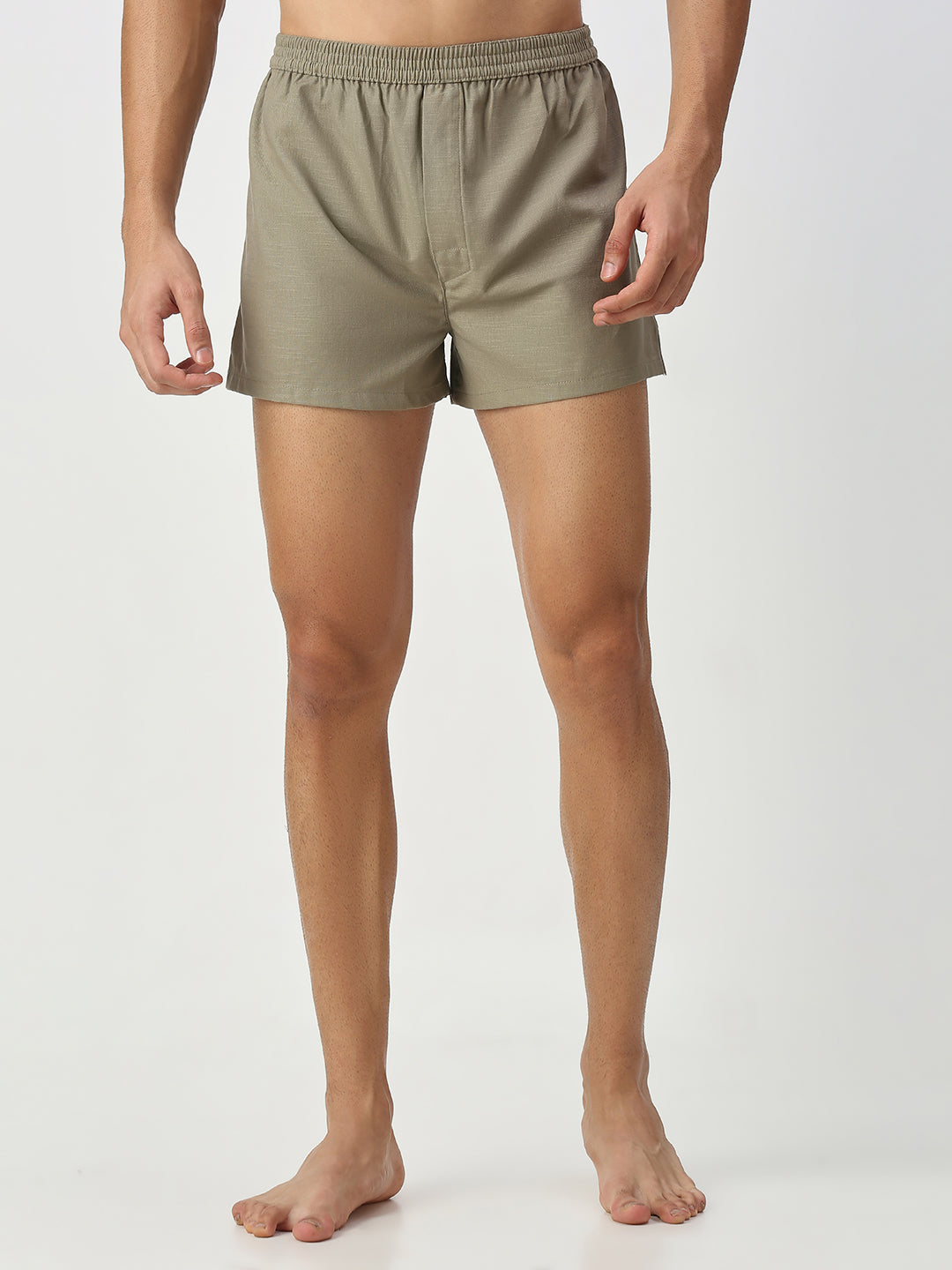 Solid Grey & Olive Boxers