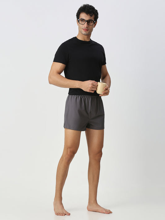 Solid Grey & Olive Boxers