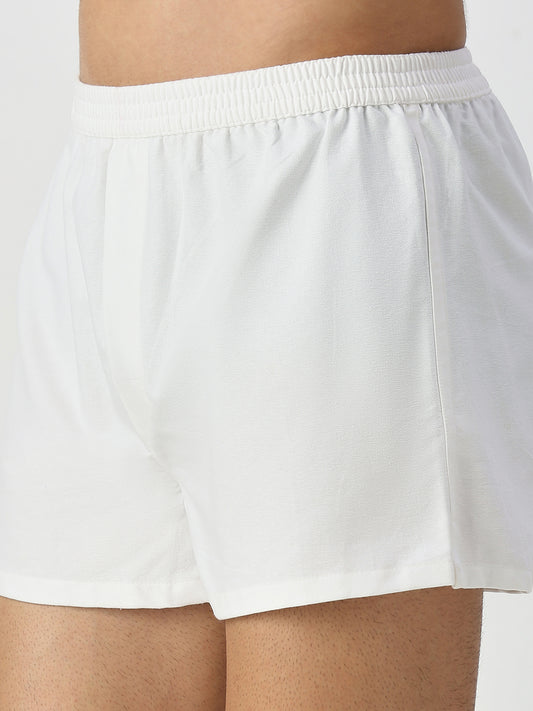 Solid White & Grey Boxers