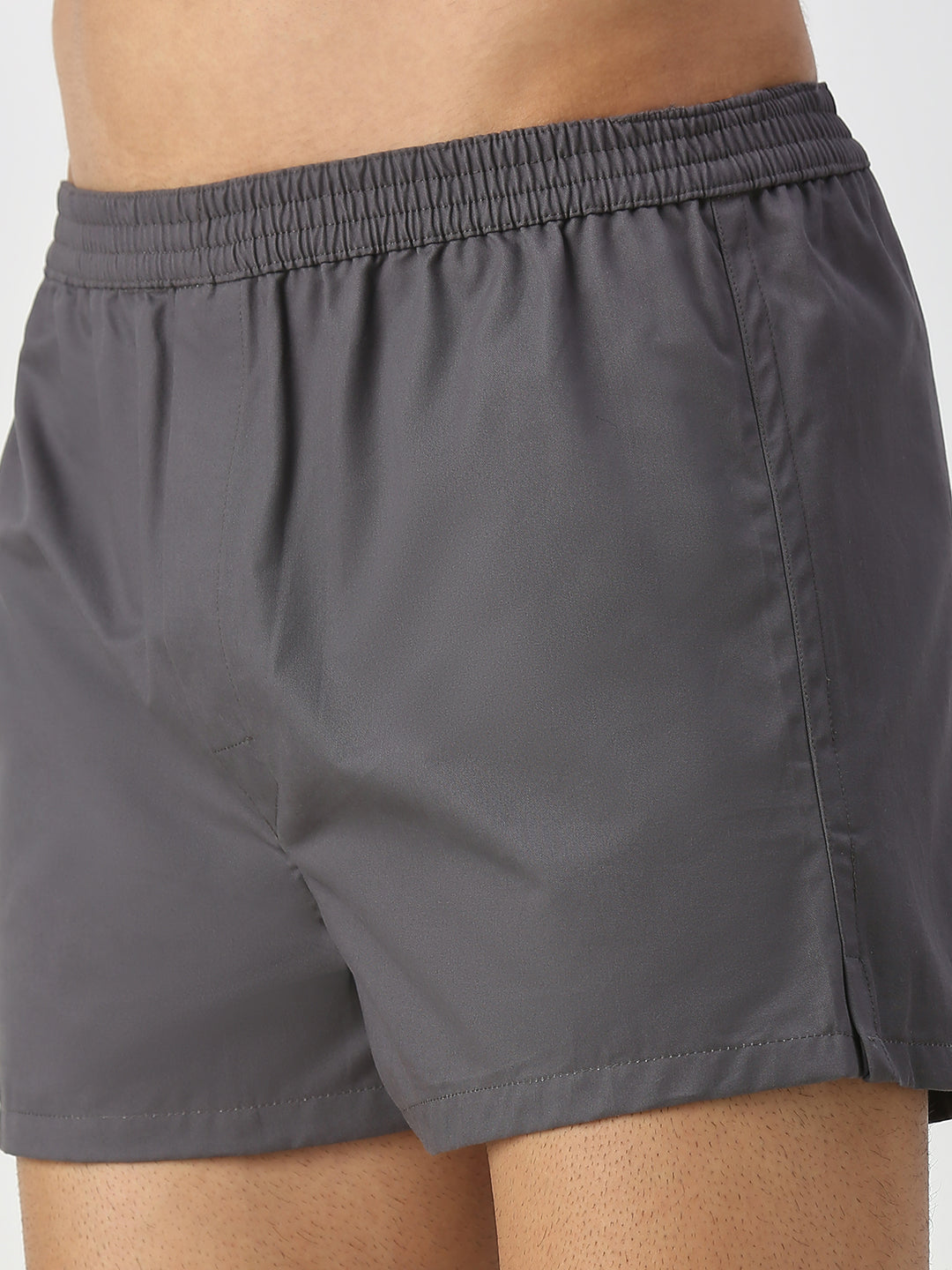 Solid White & Grey Boxers