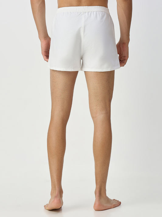 Solid White & Grey Boxers