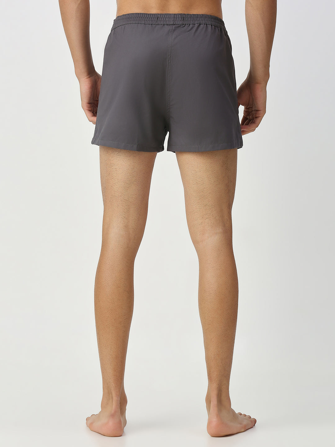 Solid White & Grey Boxers