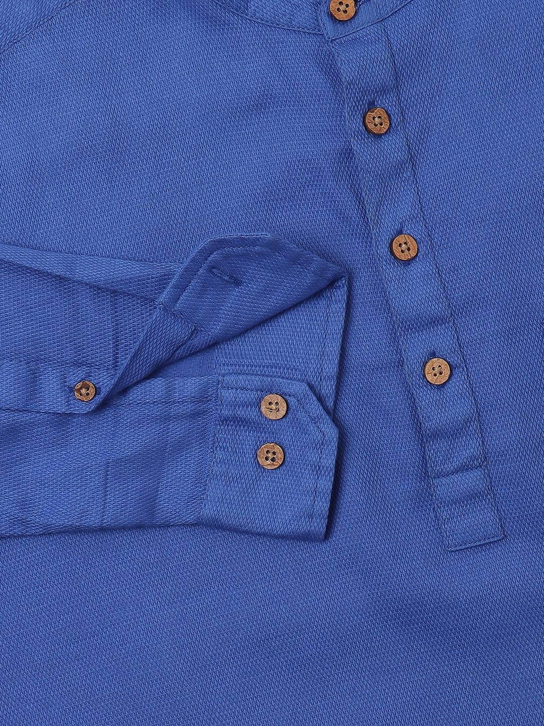 Solid Blue Kurta