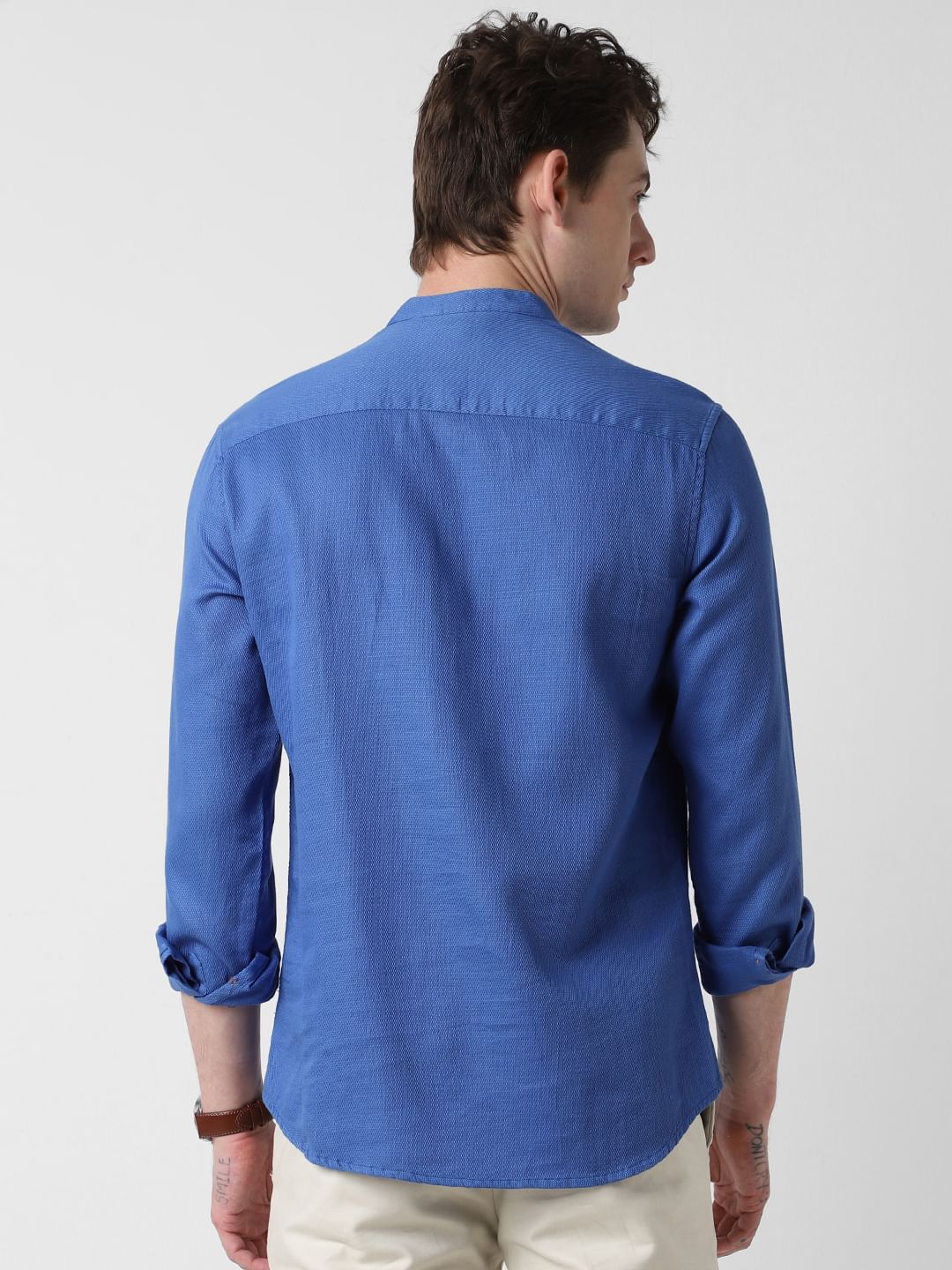 Solid Blue Kurta