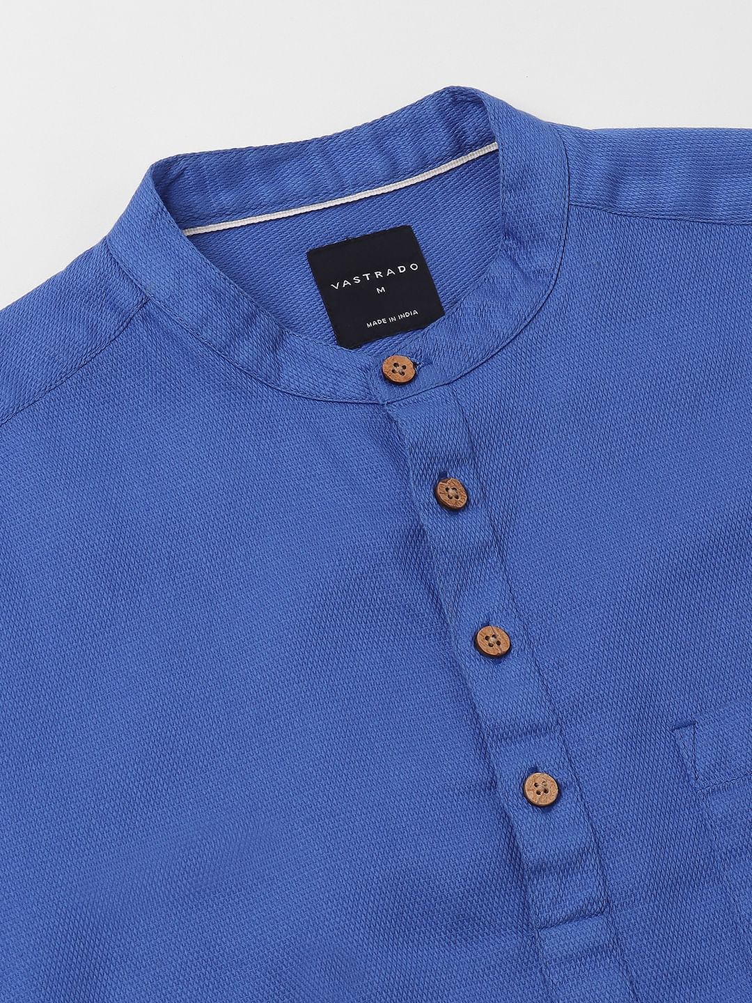 Solid Blue Kurta