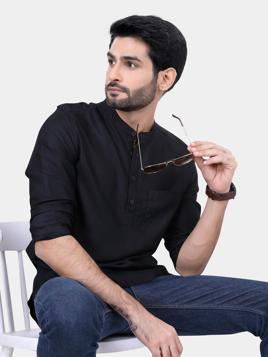 Classic Black Kurta