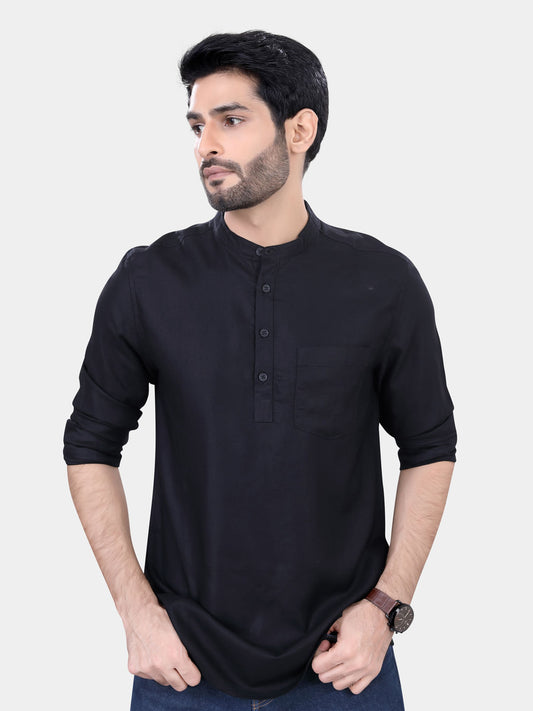 Classic Black Kurta