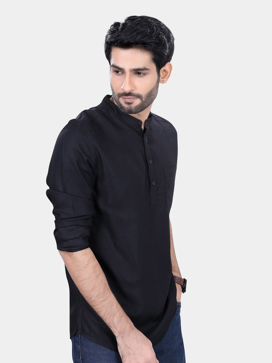 Classic Black Kurta