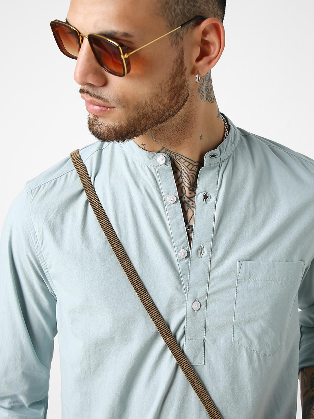 Solid Sea-foam Kurta