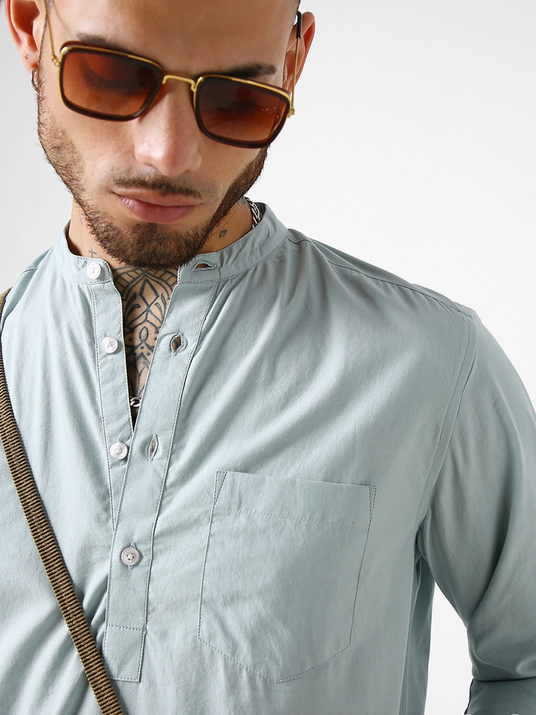 Solid Sea-foam Kurta