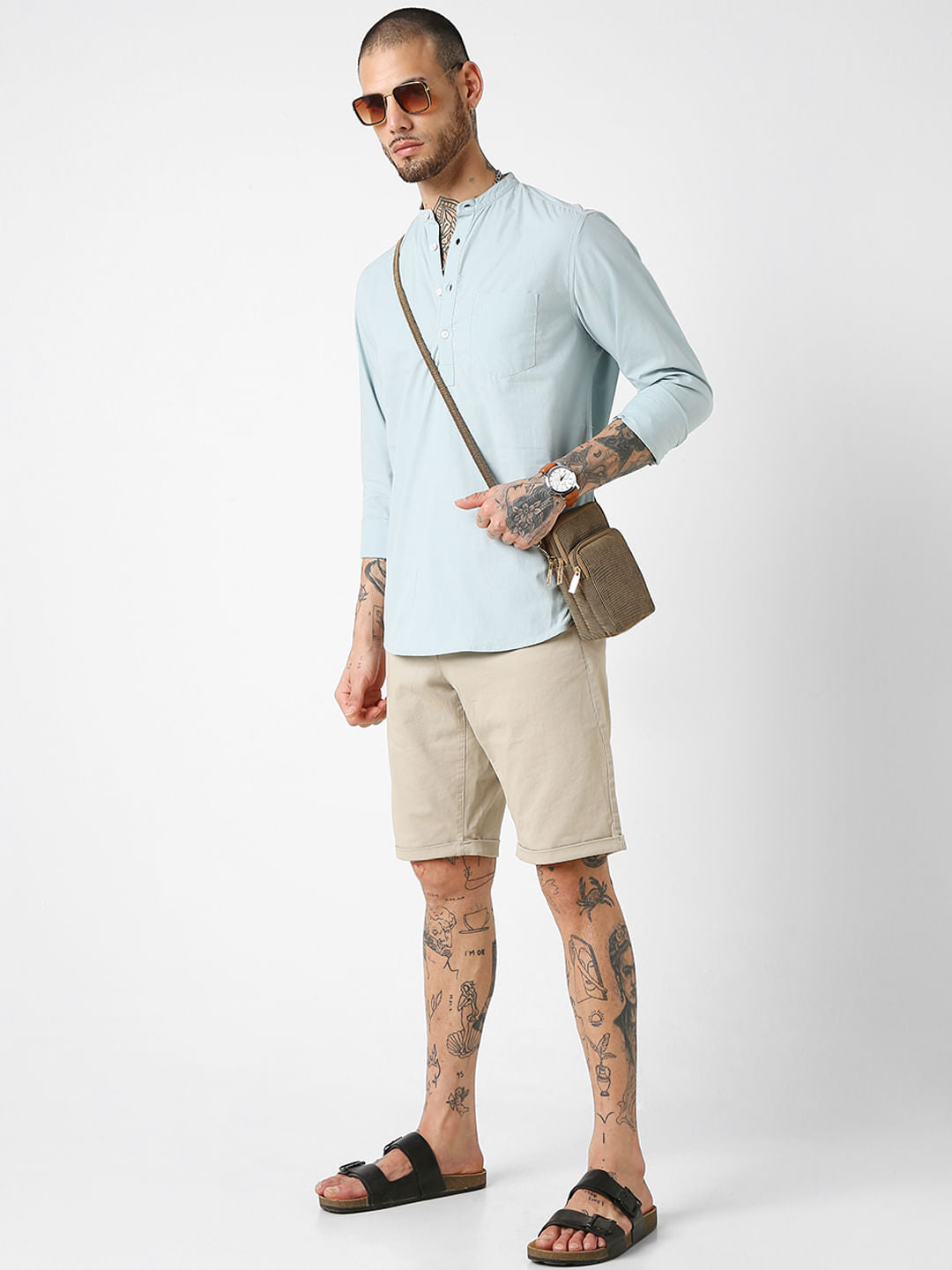 Solid Sea-foam Kurta