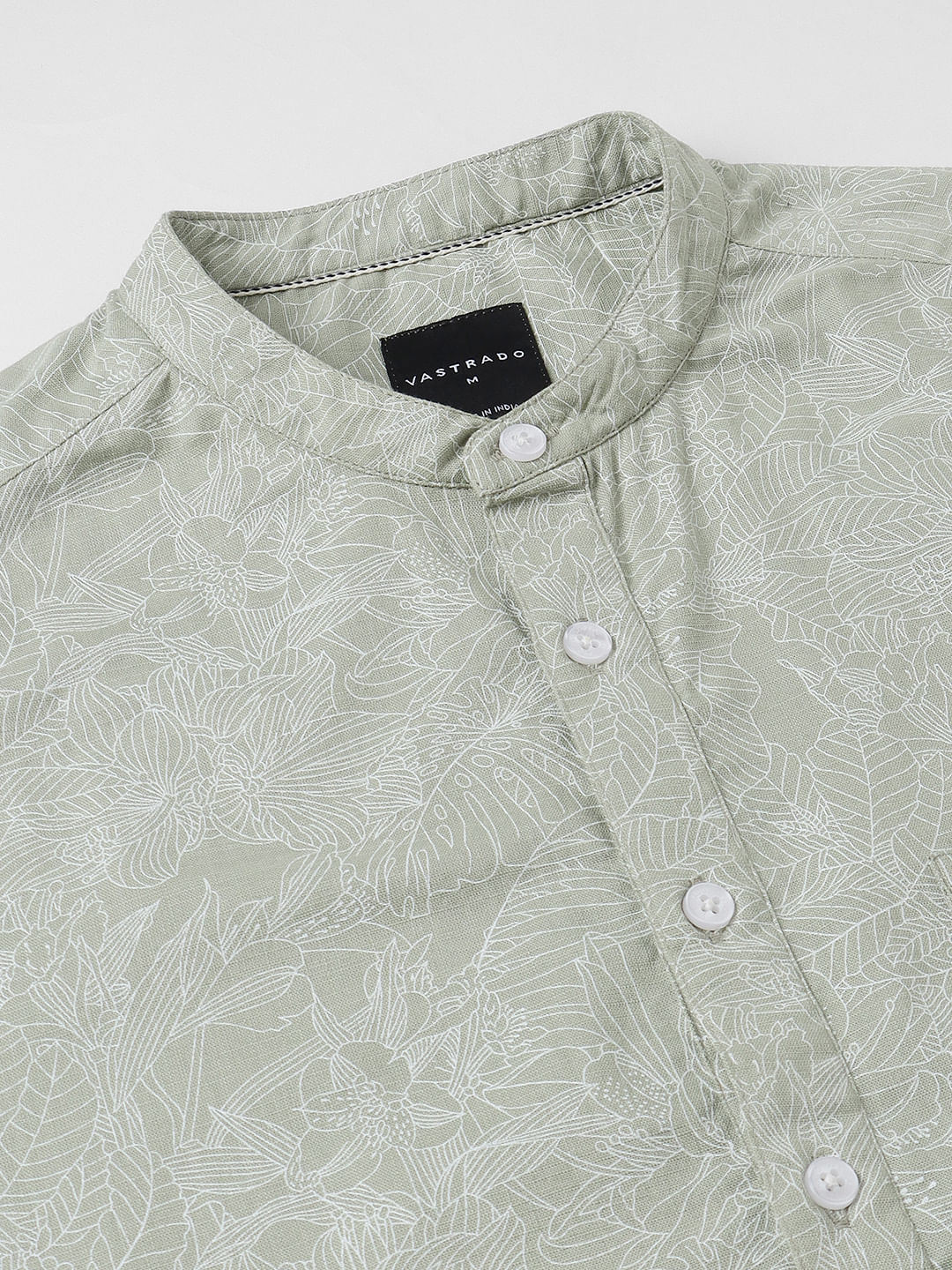 Sea-foam Green Floral Printed Kurta