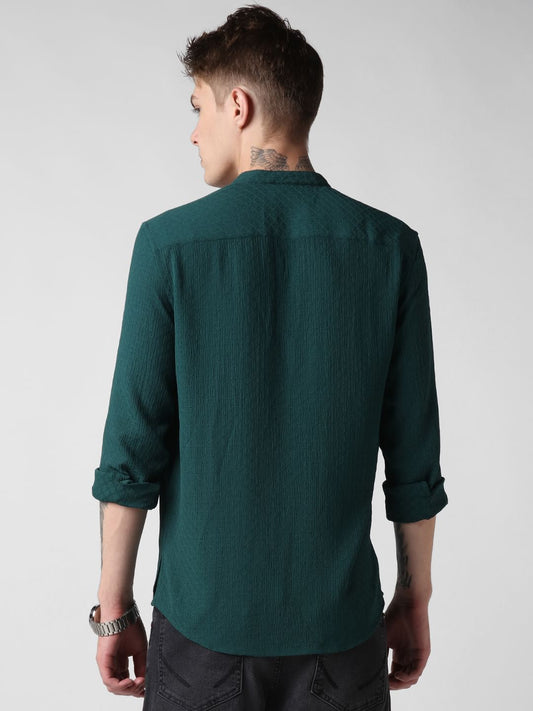 Exquisite Sacramento Green Textured Kurta
