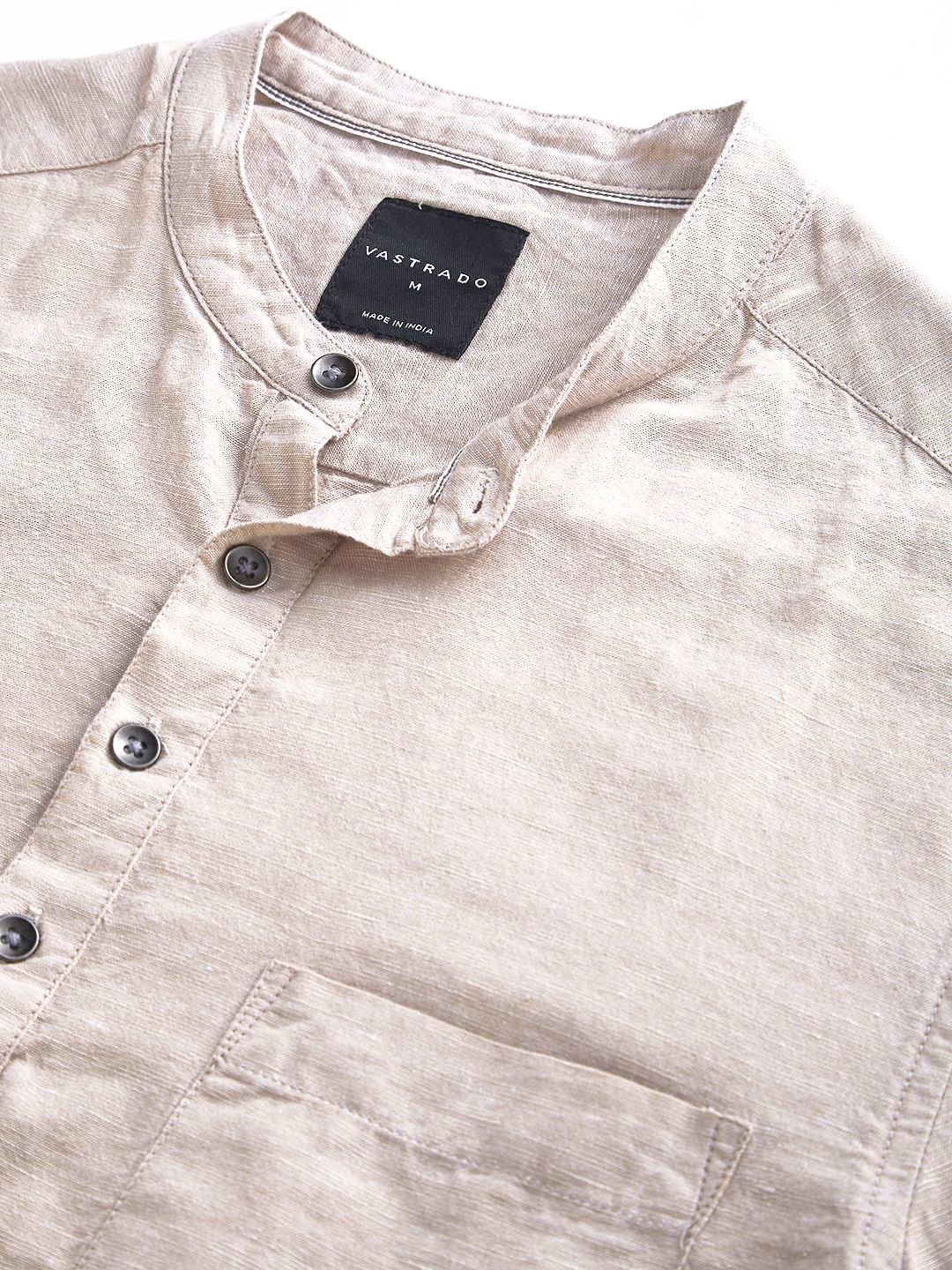 Beige Textured Kurta