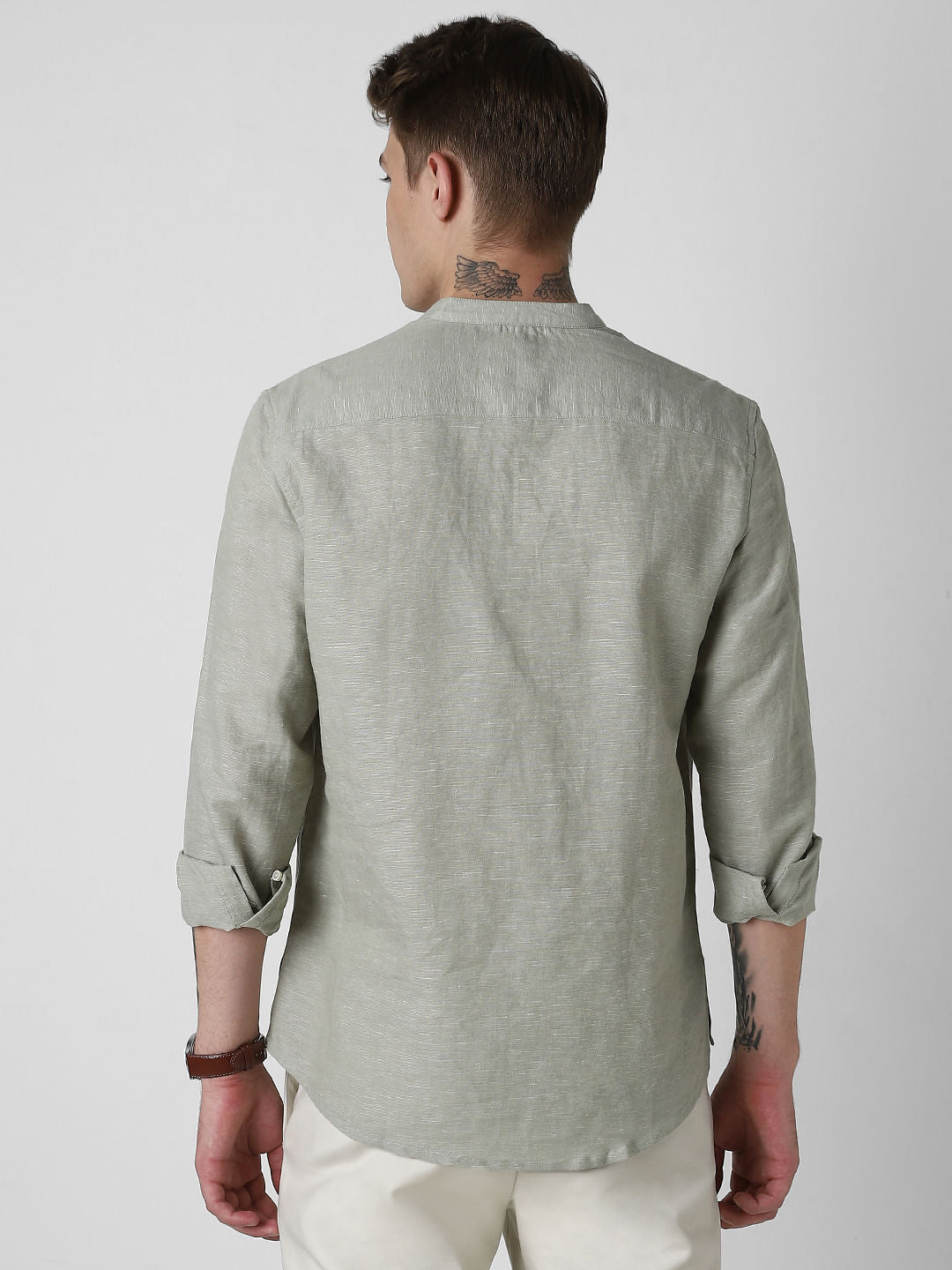 Textured Fern Green Kurta