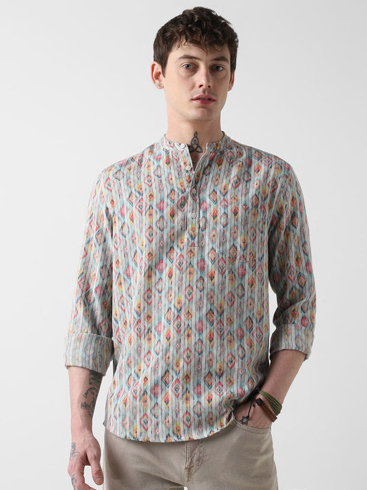 Jazzy Ikat Printed Kurta