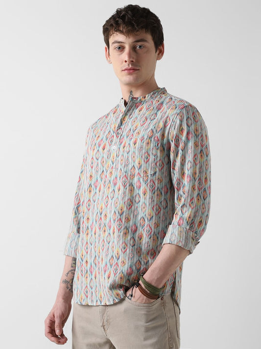 Jazzy Ikat Printed Kurta