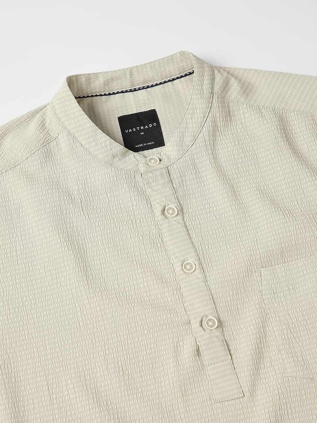 Spring Green Seersucker Kurta