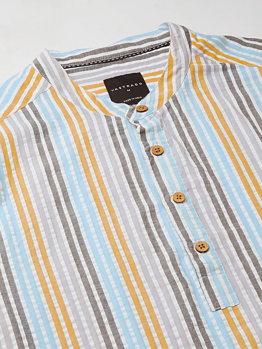 Candy Striped Seersucker Multicolour Kurta