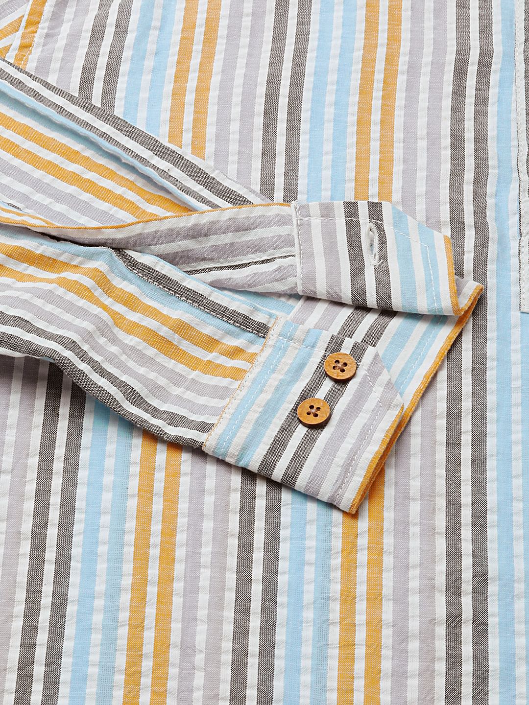 Candy Striped Seersucker Multicolour Kurta