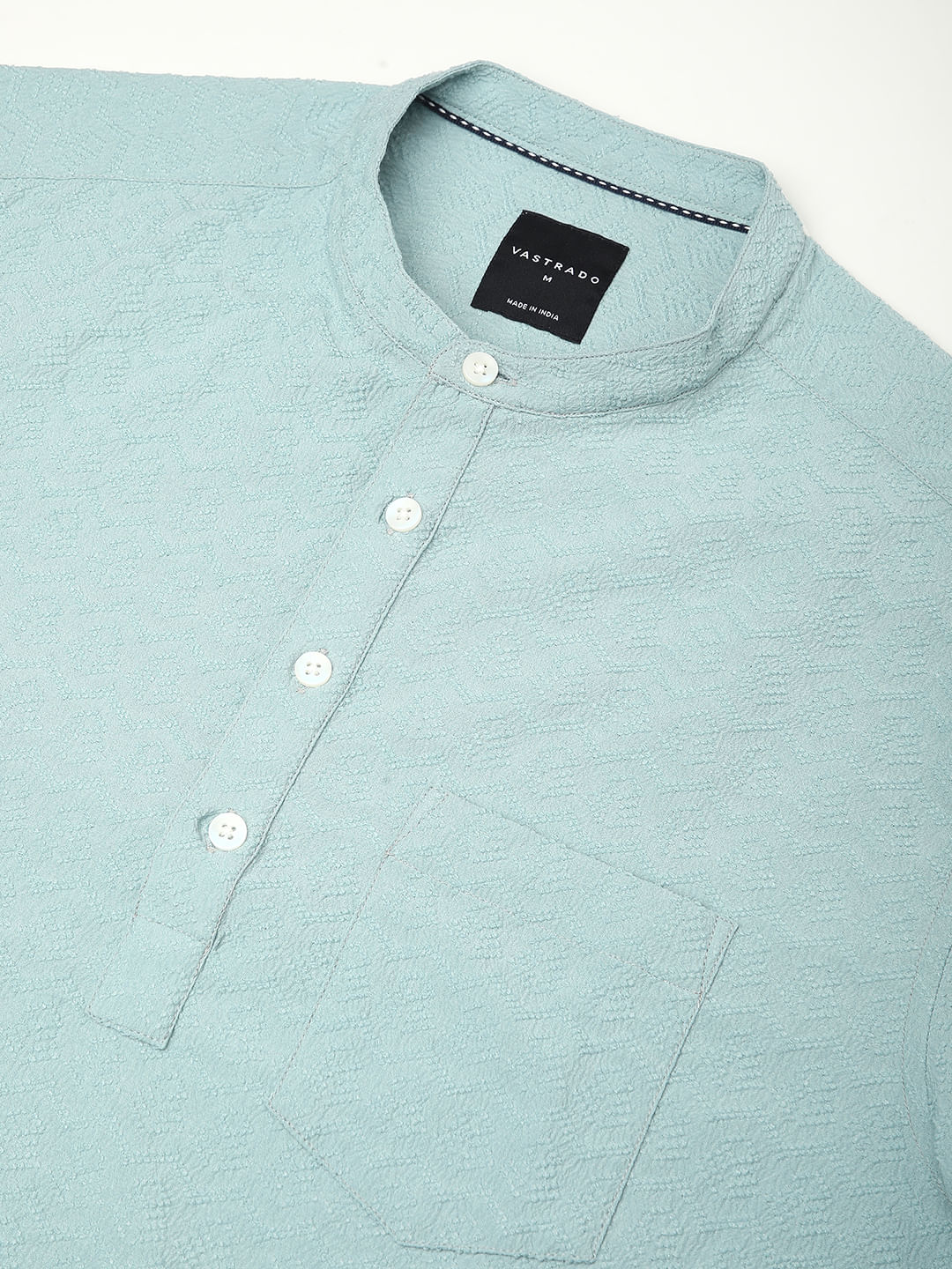 Eccentric Sea Foam Blue Jacquard Kurta