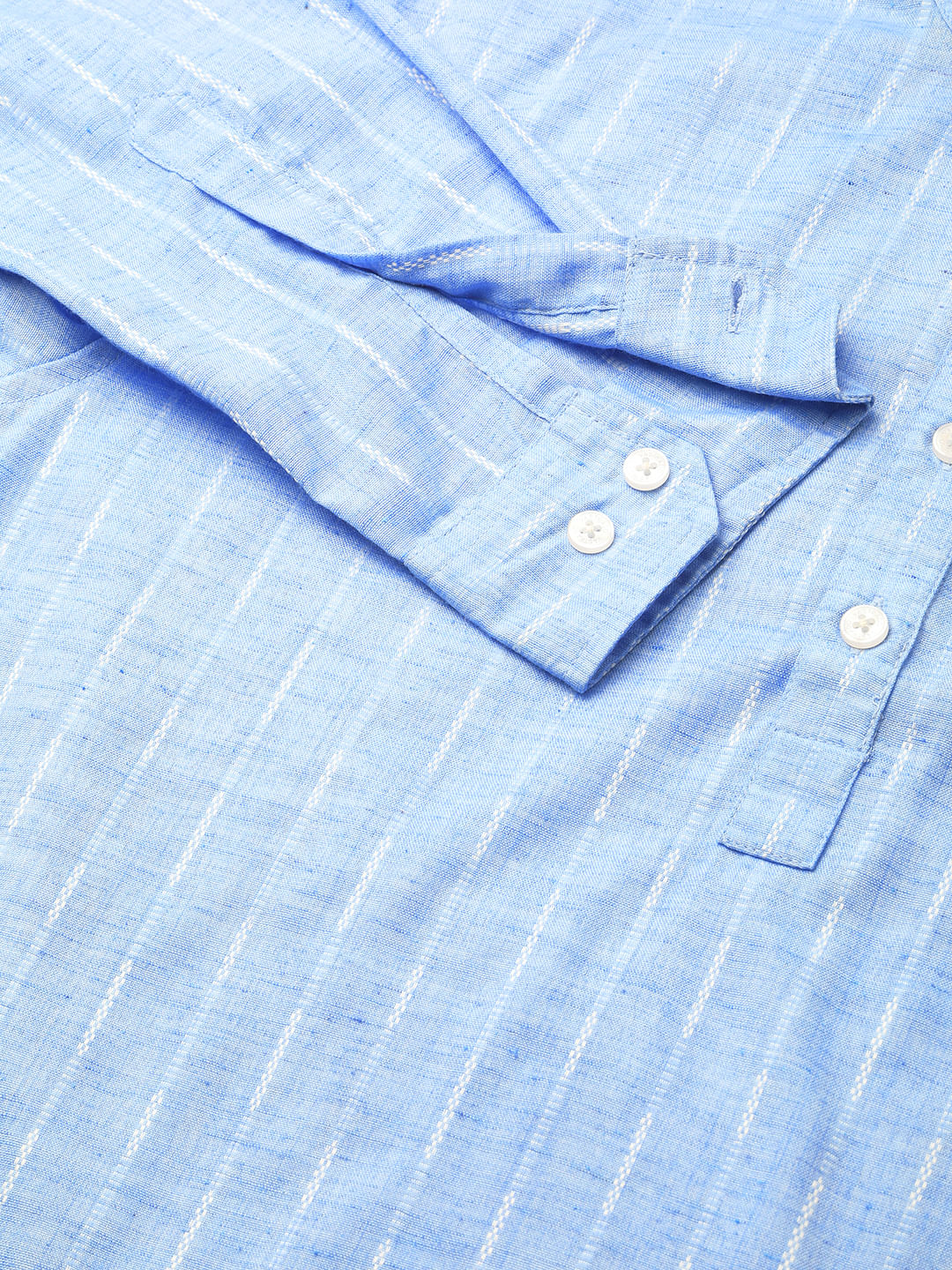 Sky Blue Dobby Textured Kurta