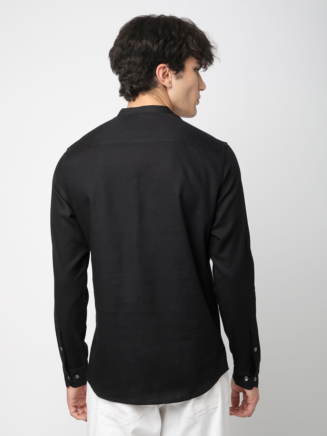 Suave Black Solid Kurta