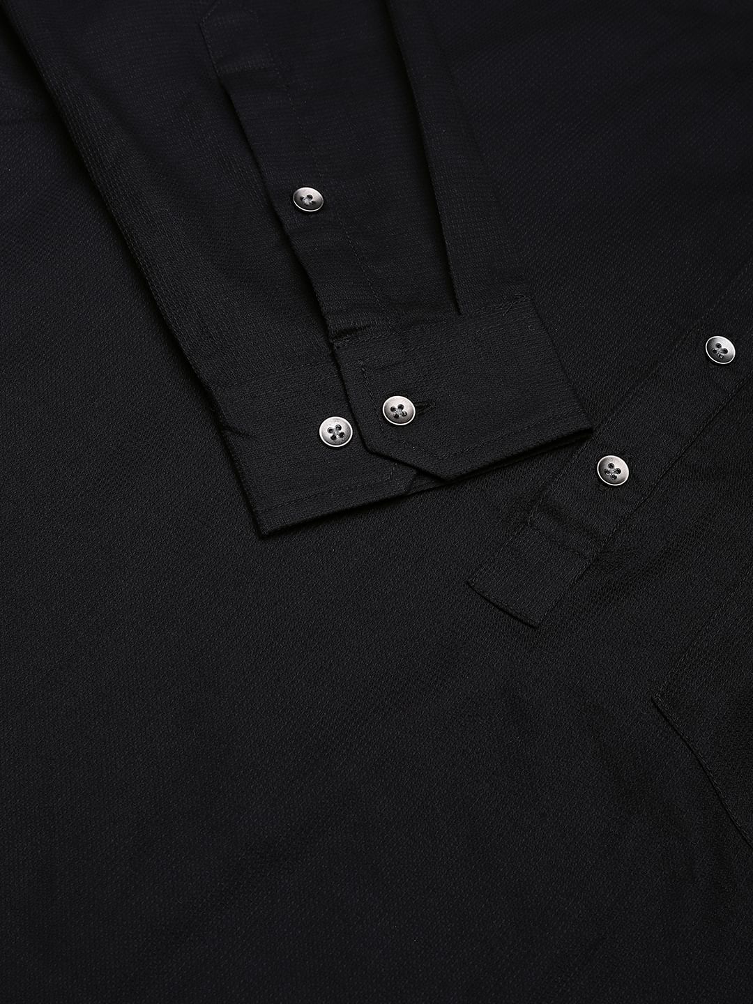 Suave Black Solid Kurta