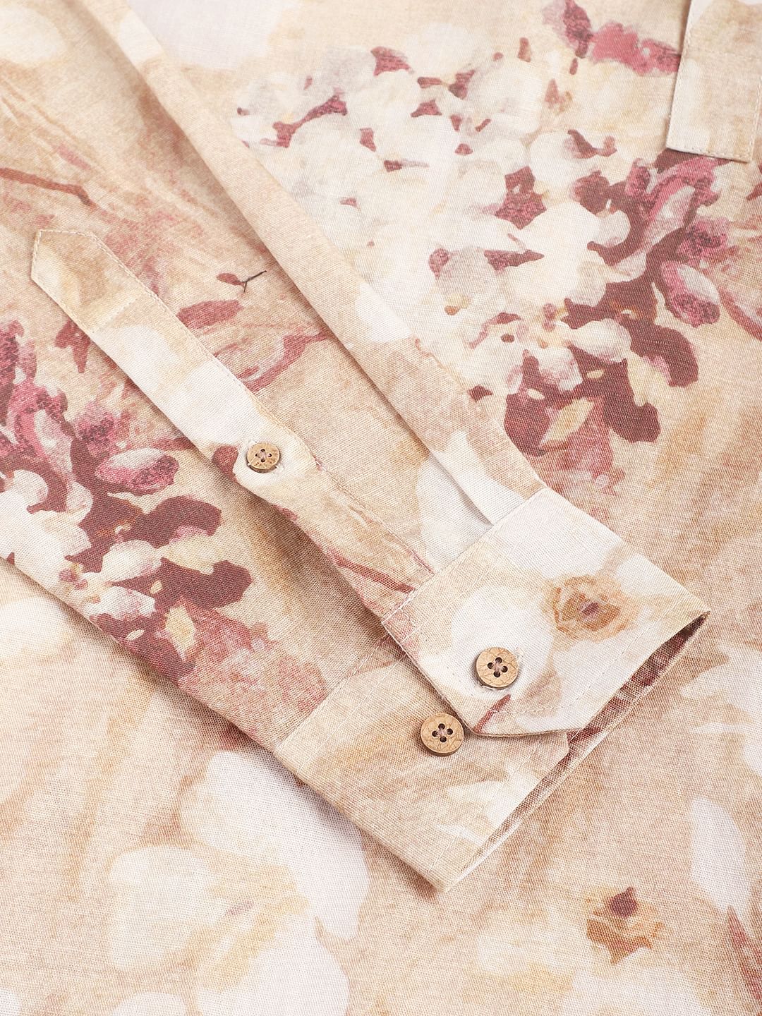 Vintage Multicolour Floral Printed Kurta