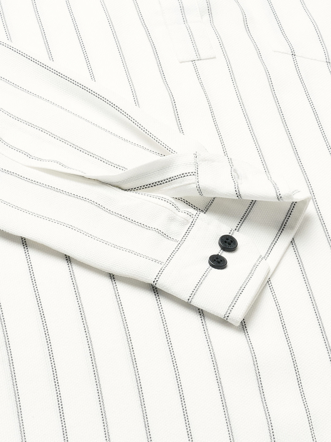 White Pencil Stripe Kurta
