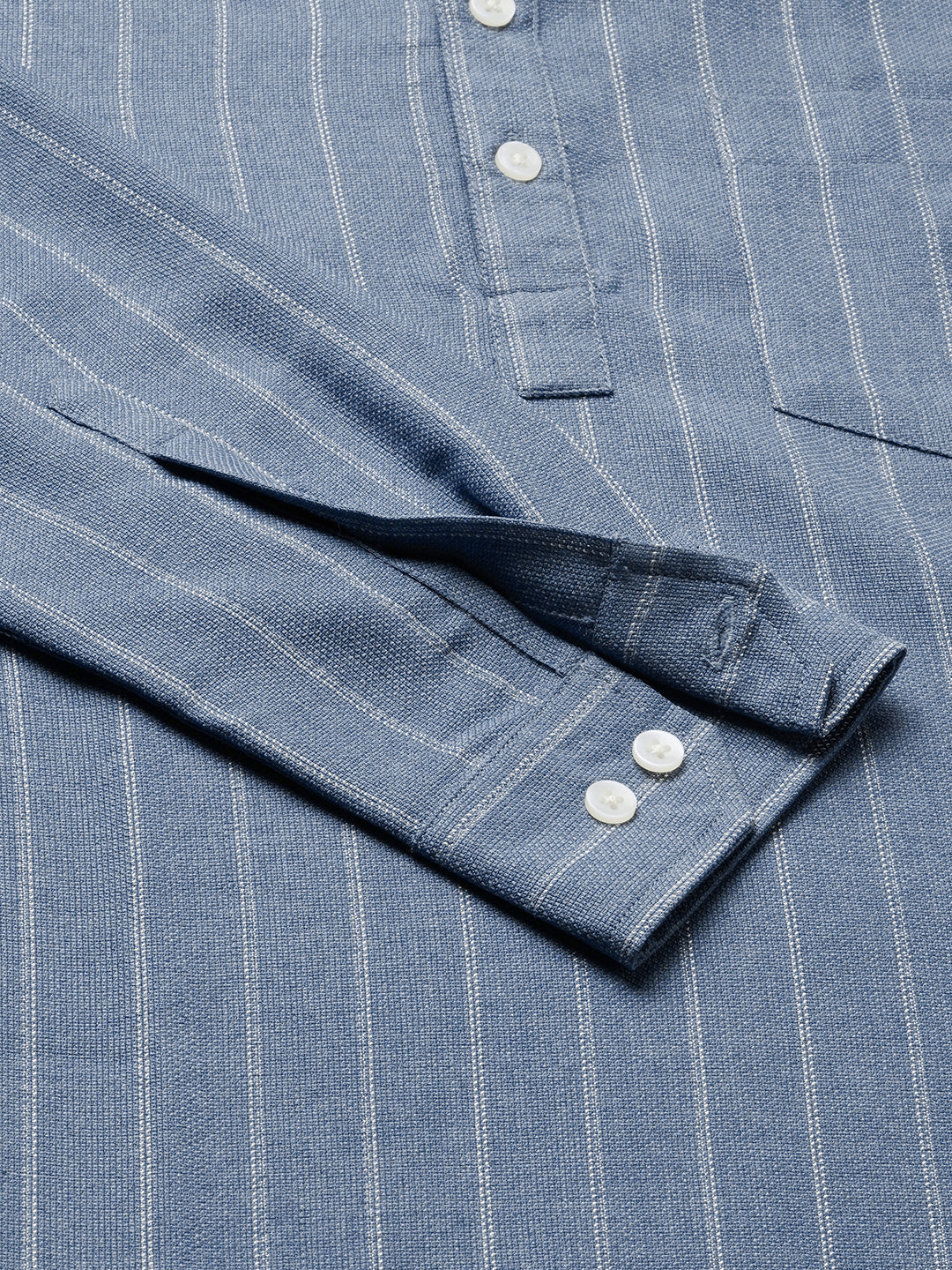 Carolina Blue Chalk Striped Kurta