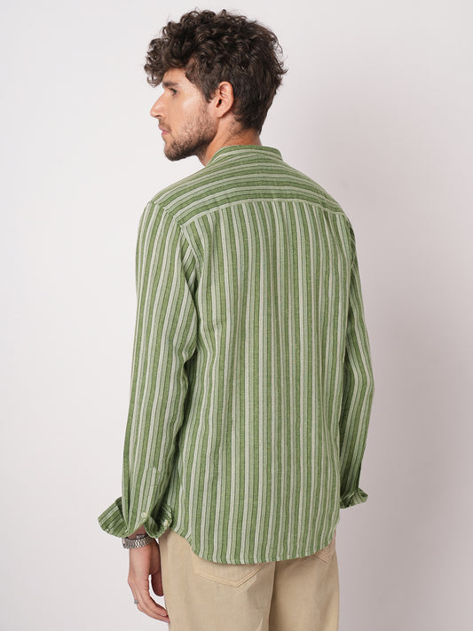 Nature Vibes Awning Stripe Kurta