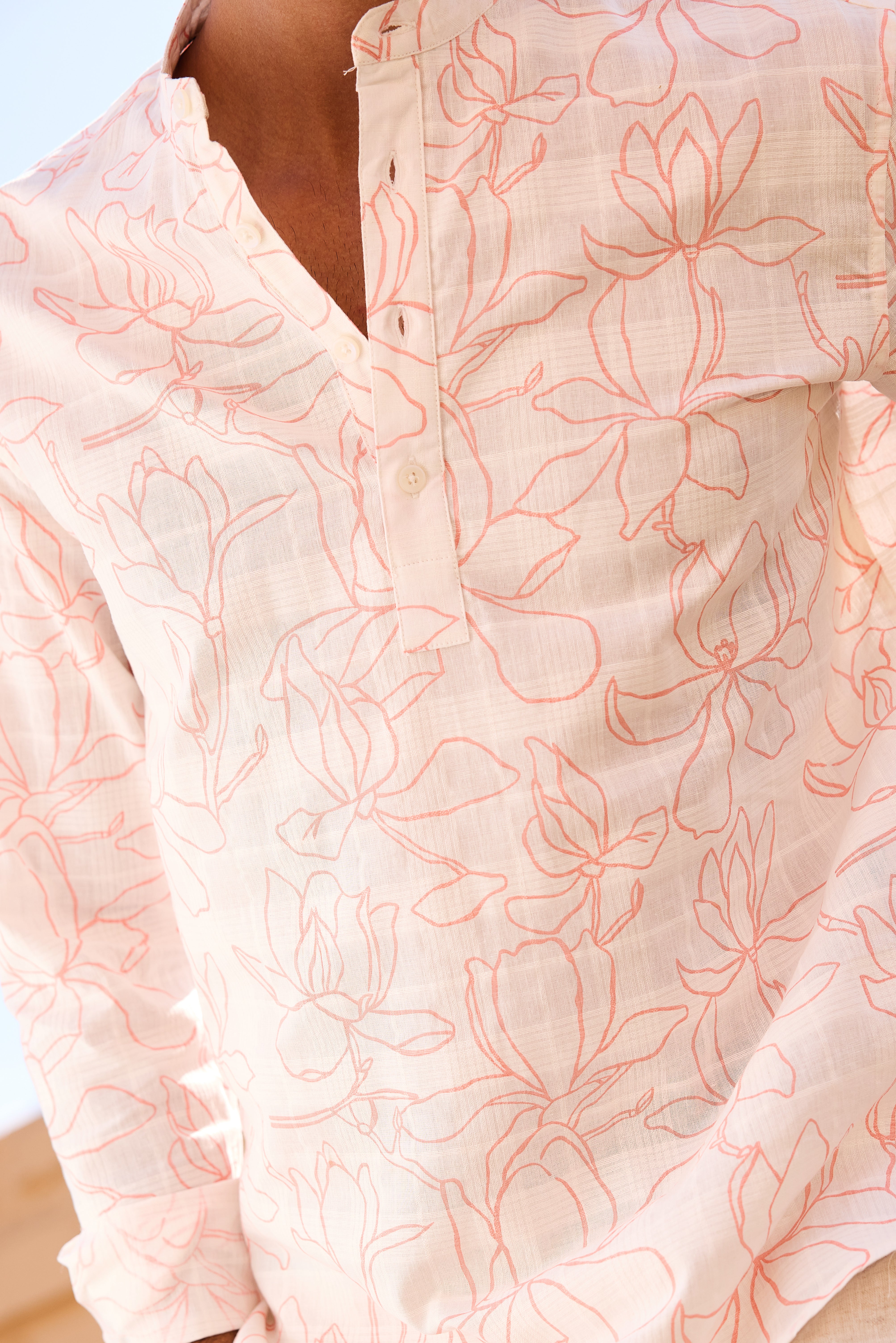 Morning Mist Bloom Printed Kurta