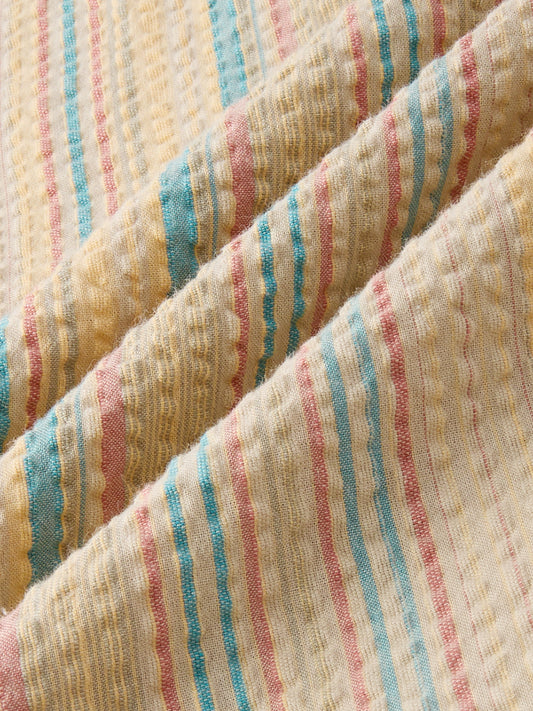 Multicolor Sundown Seersucker Striped Kurta