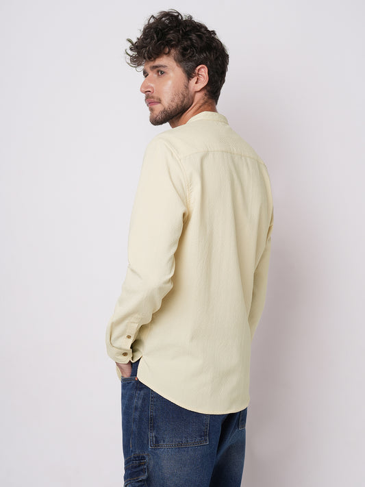 Cream Velisca Textured Kurta