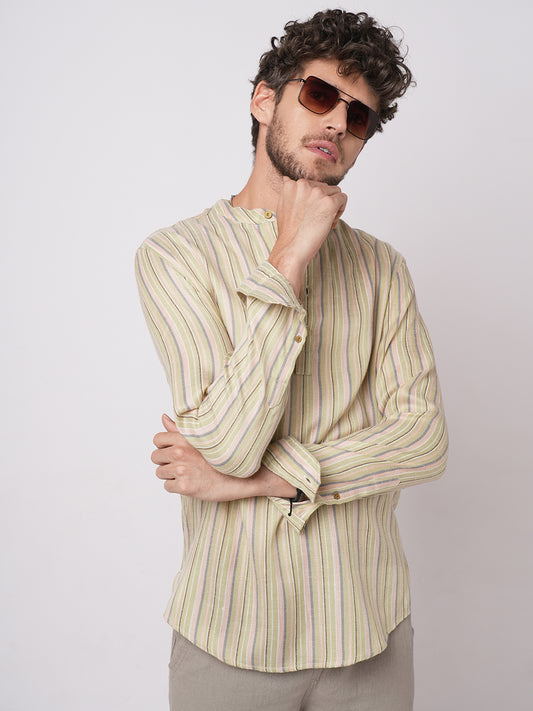 Multicolor Vertical Striped Kurta