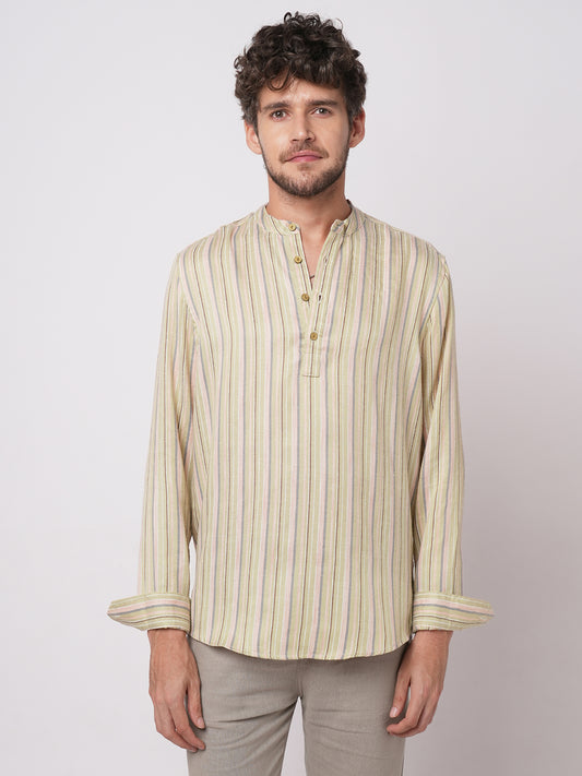 Multicolor Vertical Striped Kurta